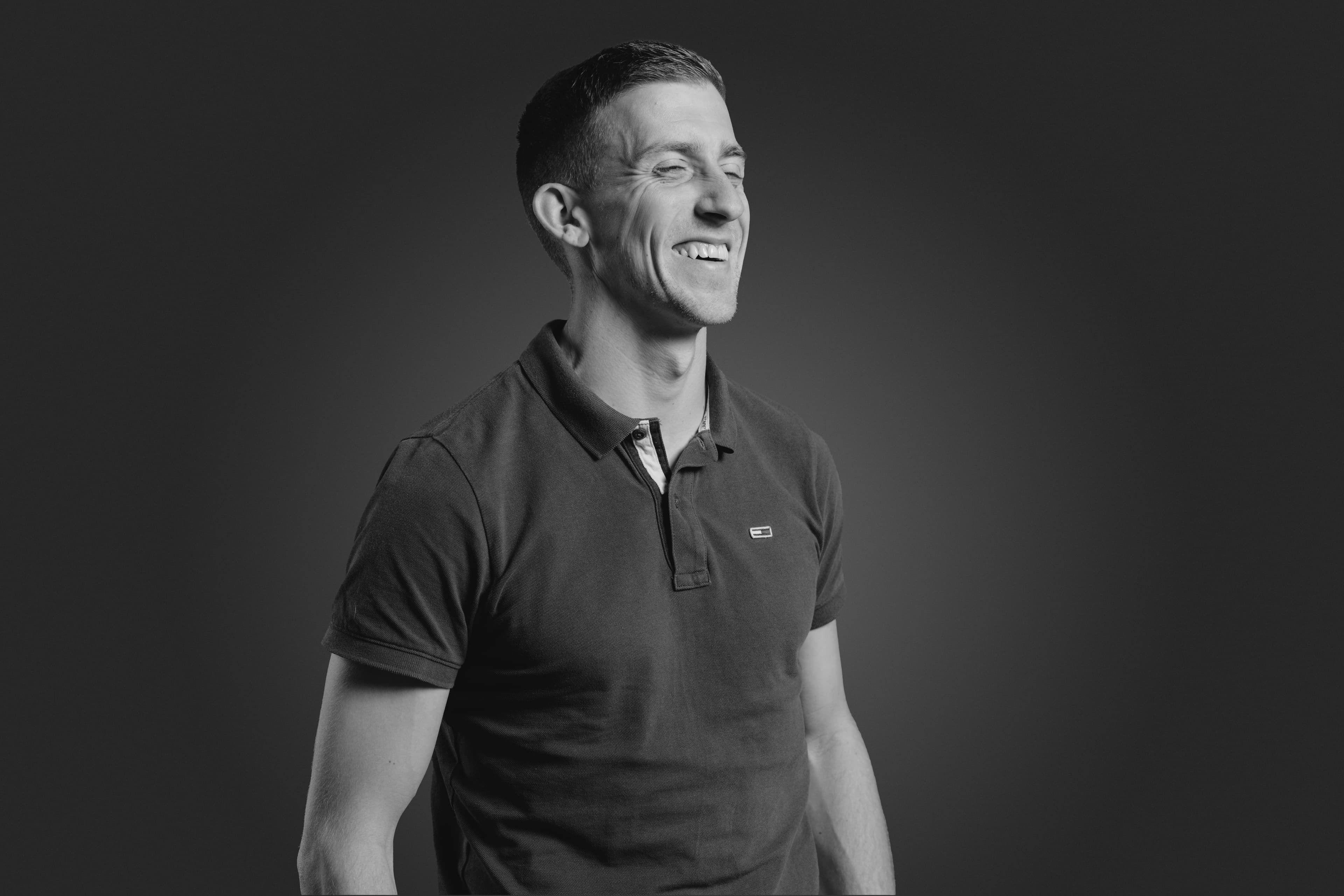 A photo of myself laughing